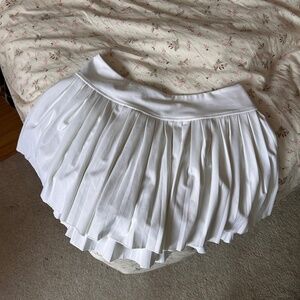 White Garage Pleated Tennis Skort